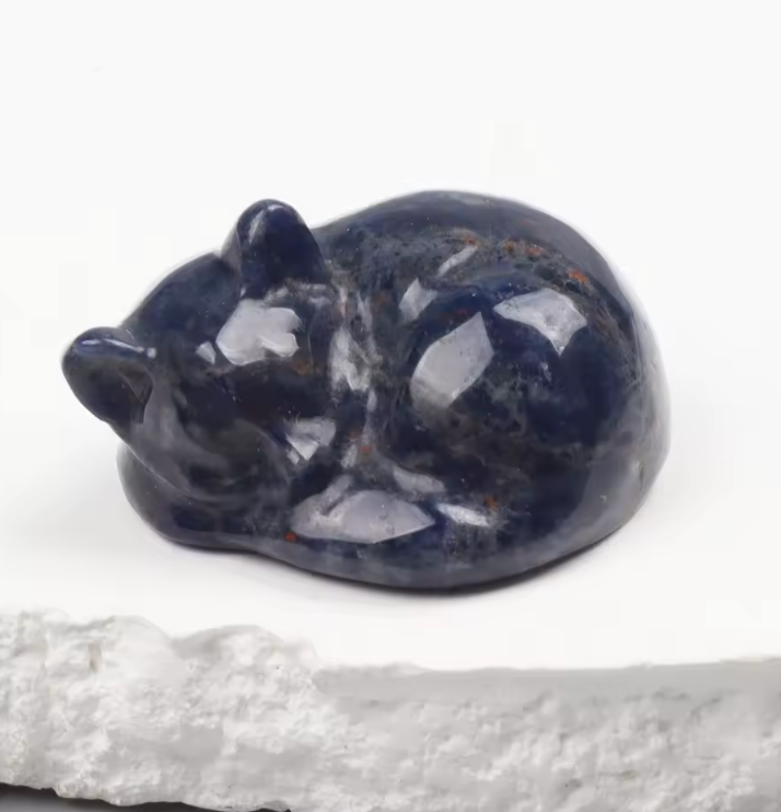 Sodalite Sleeping Cat Crystal