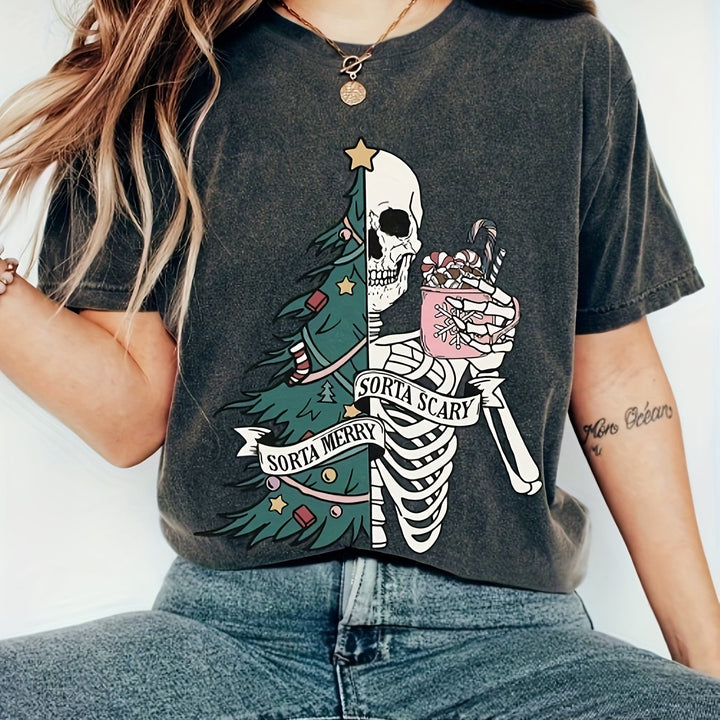 Sorta Merry Sorta Scary Christmas T-Shirt