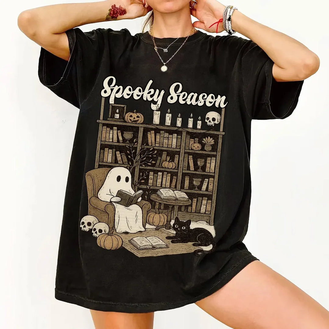 Spooky Season Ghost T-Shirt & Halloween T-Shirts