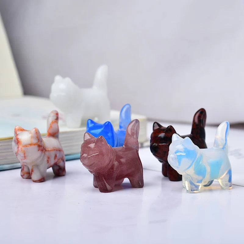 Standing Crystal Cats