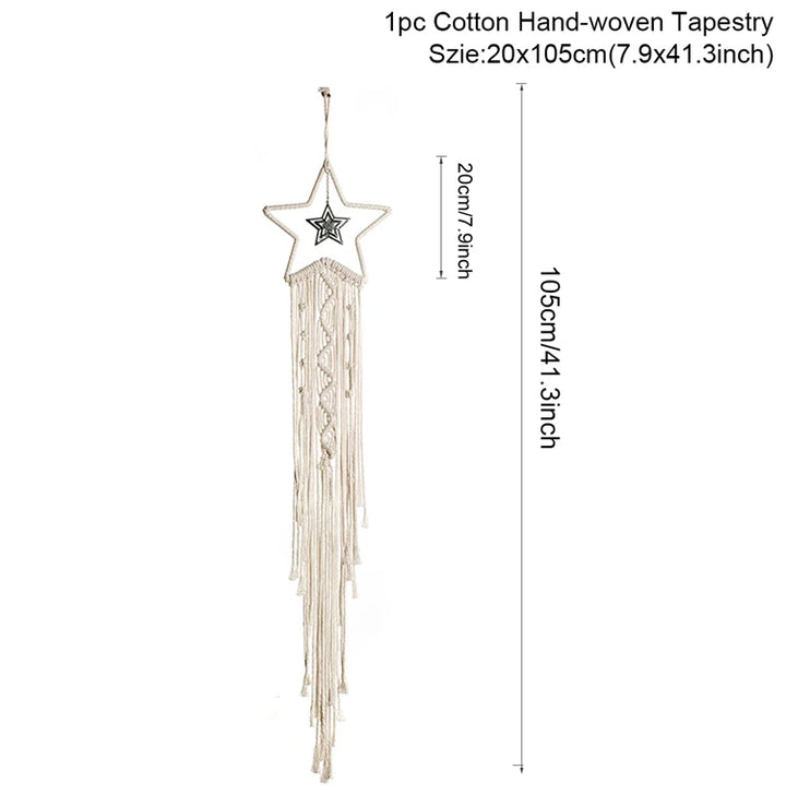 Star Macrame Wall Hanging Decor