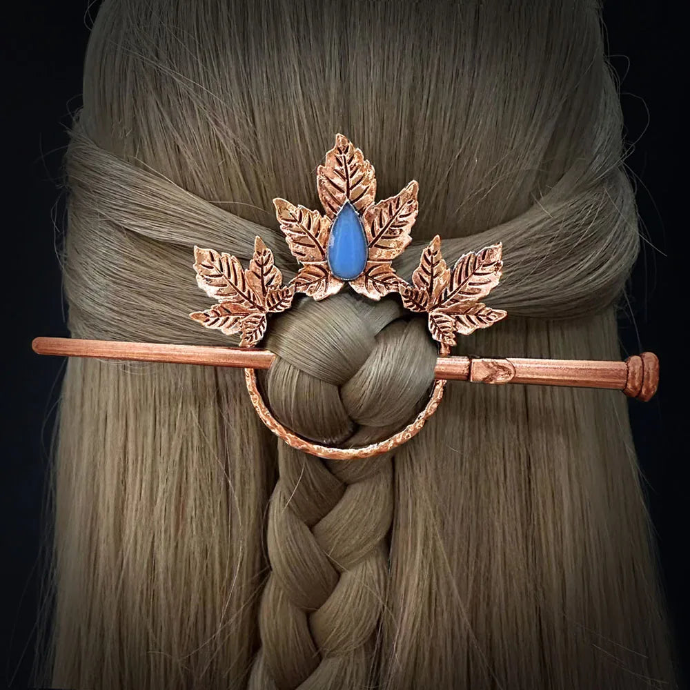 Stone Leaves Hair Stick