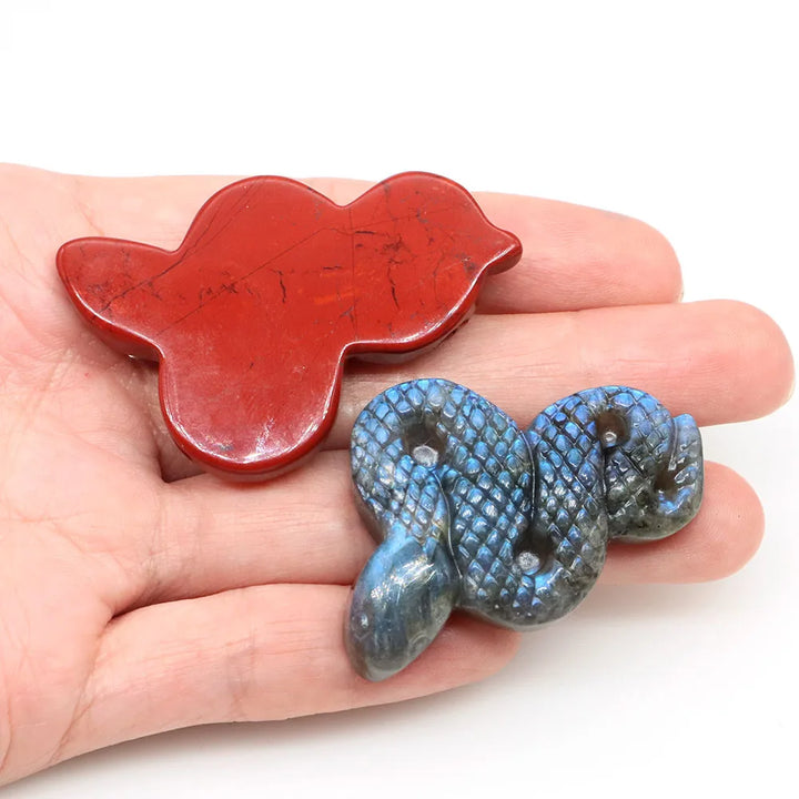 Stone Snake Figurines