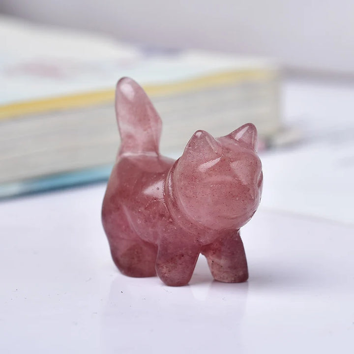 Strawberry Quartz Cat