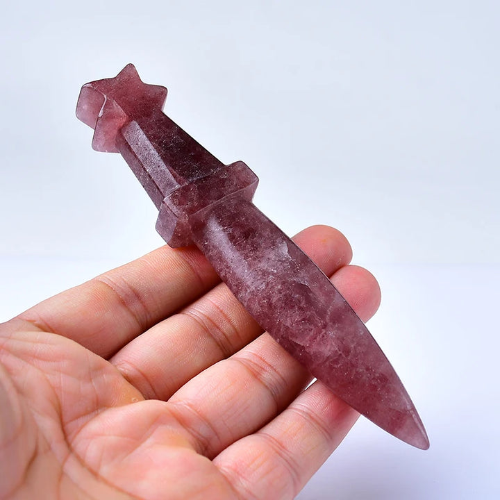 Strawberry Quartz Knife