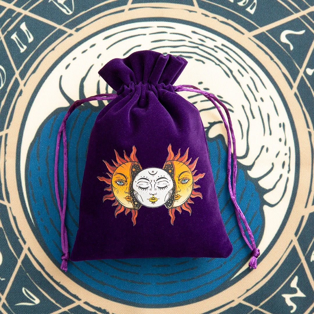 Sun Moon Purple Tarot Storage Bags