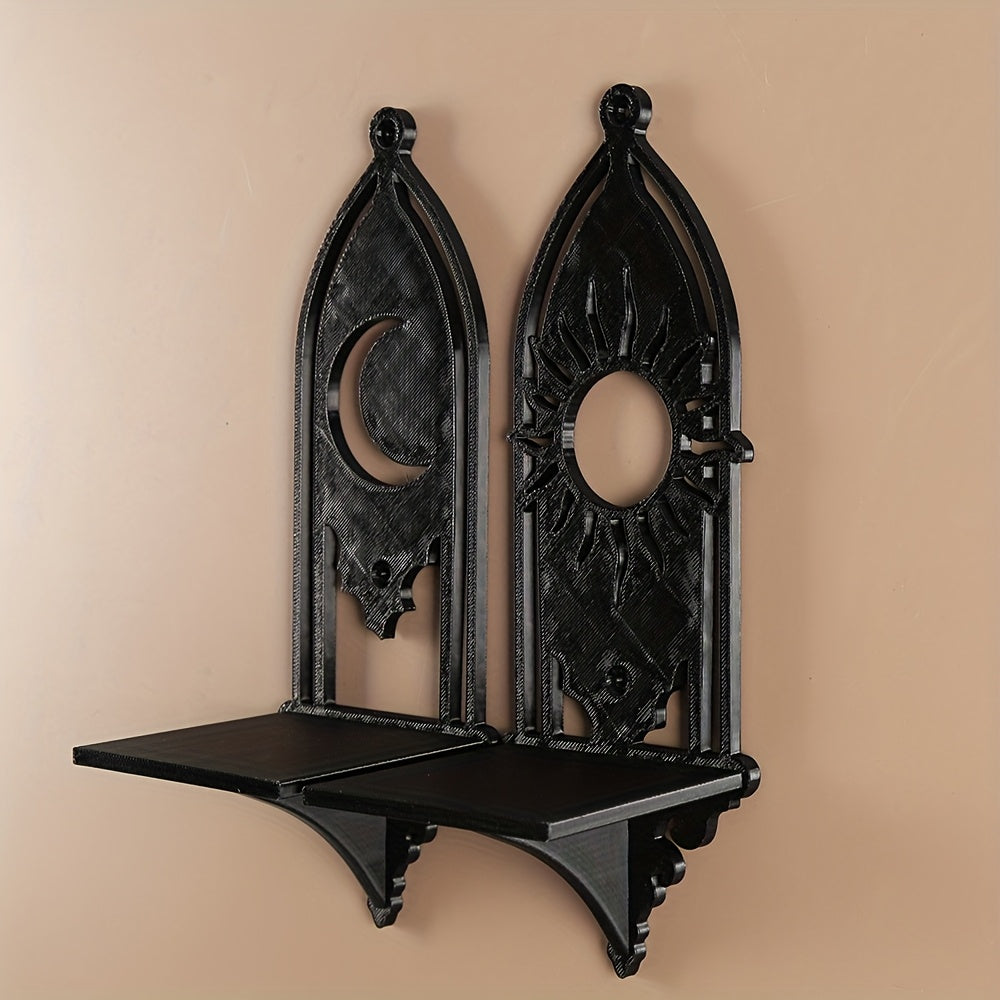 Sun Moon Wall Shelves