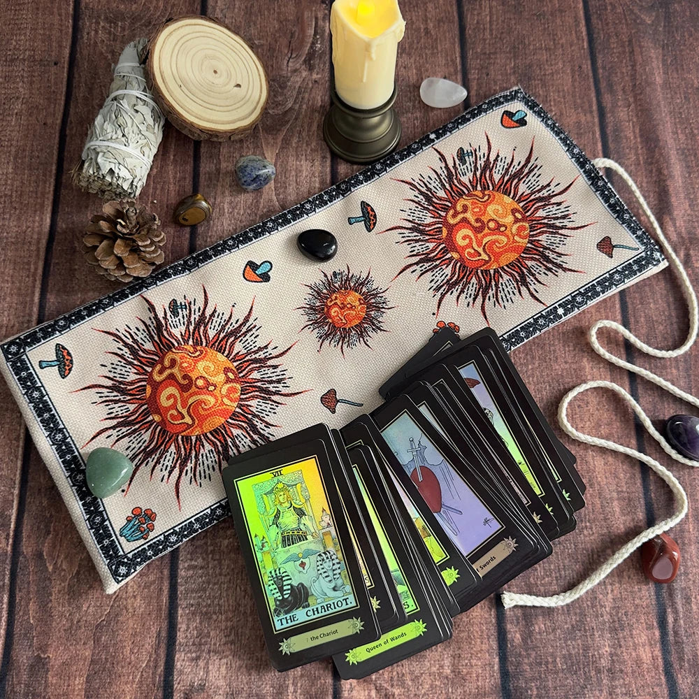 Sun Mushrooms Tarot Storage Bag