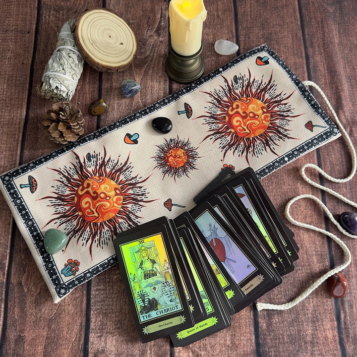 Sun Mushrooms Tarot Storage Bag