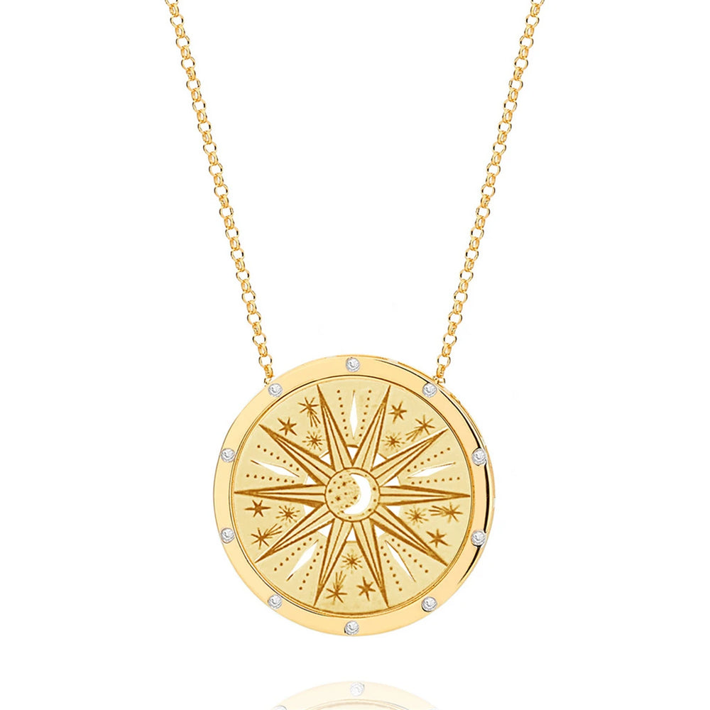 Sun Star Gold Necklaces