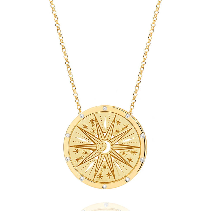 Sun Star Gold Necklaces