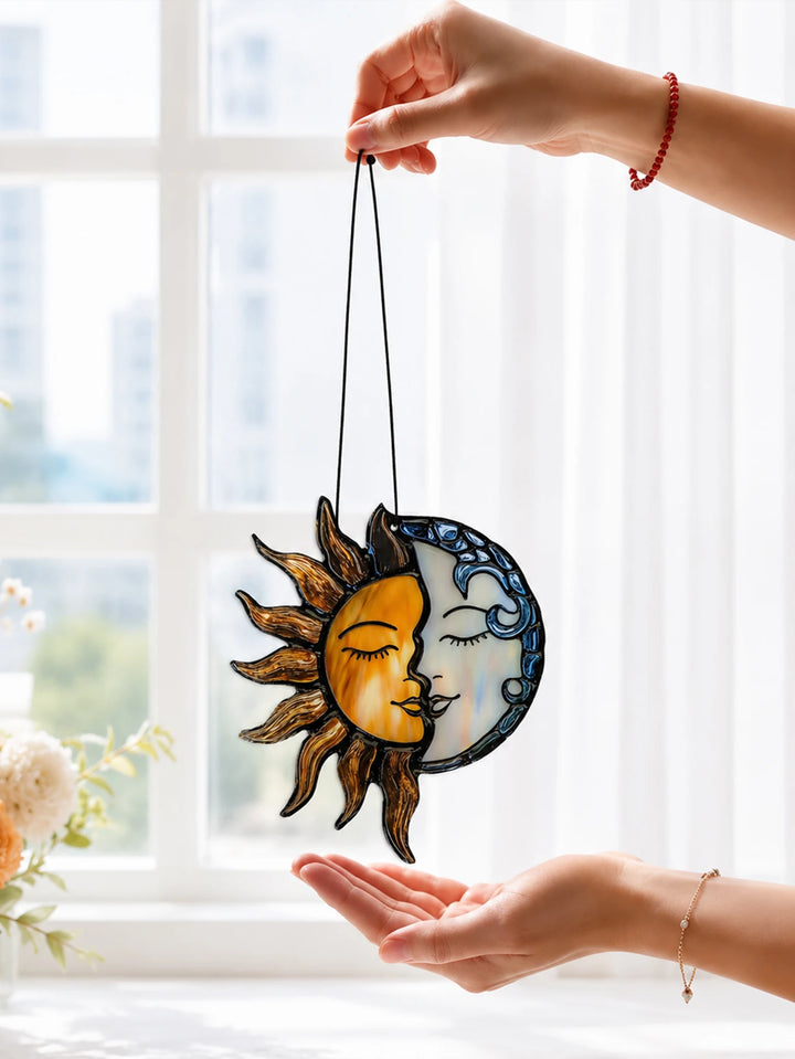 Sun and Moon Suncatchers