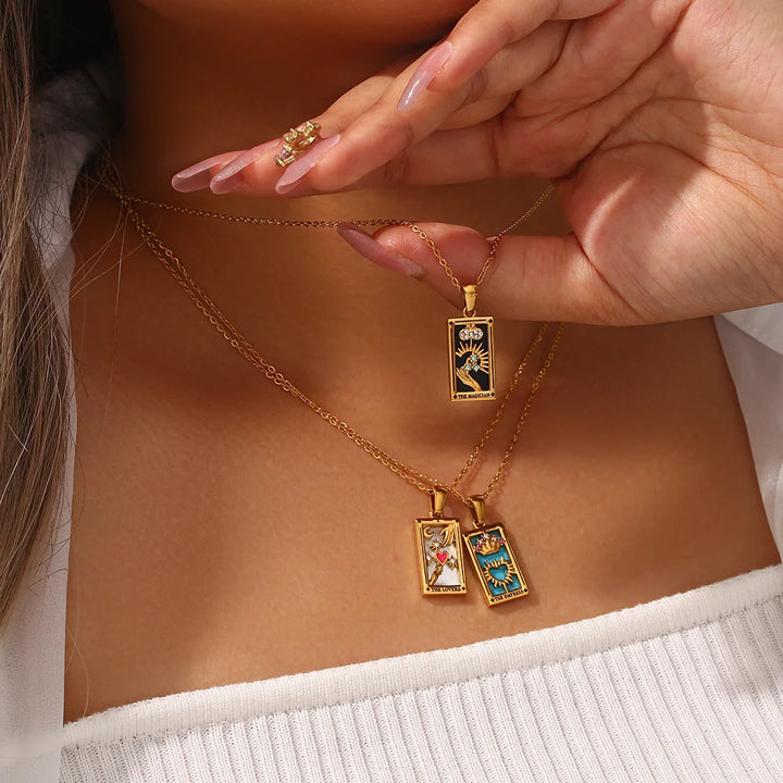 Tarot Card Necklaces