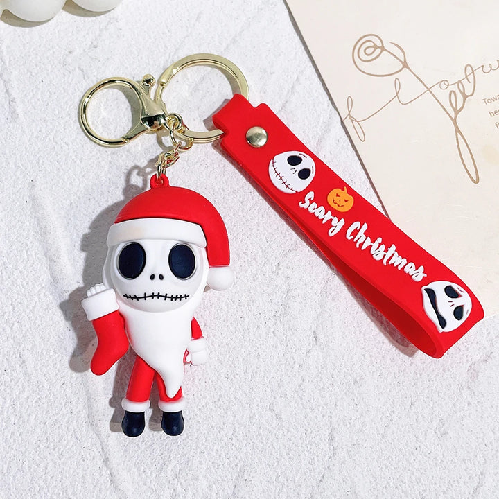 The Nightmare Before Christmas Keychains - Christmas Jack Skellington