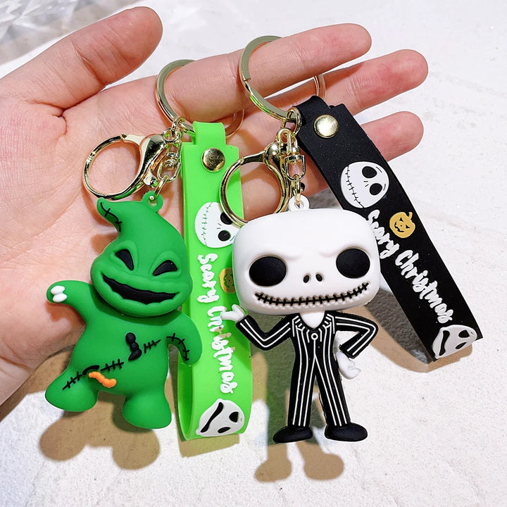 The Nightmare Before Christmas Keychains - Jack Skellington & Oogie Boogie