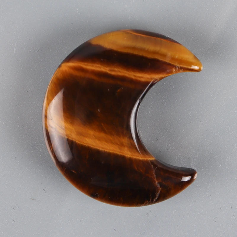 Tiger Eye Crystal Moon