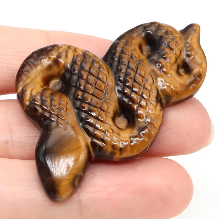 Tiger Eye Crystal Snake