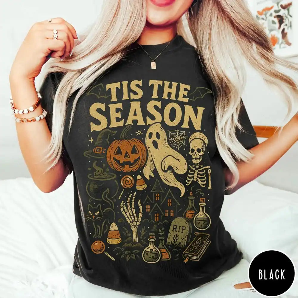 Tis The Season T Shirt - Black