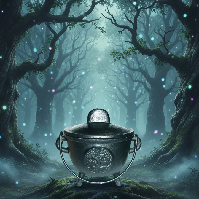 Tree Of Life Cast Iron Cauldron 