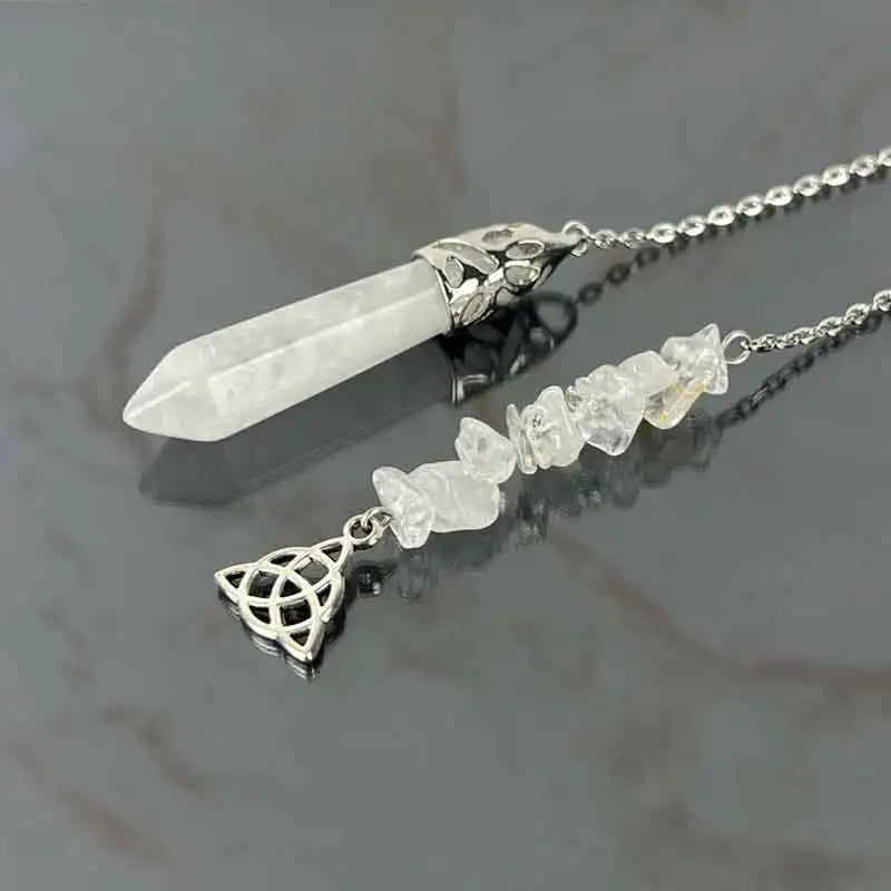 Trinity Clear Quartz Pendulum