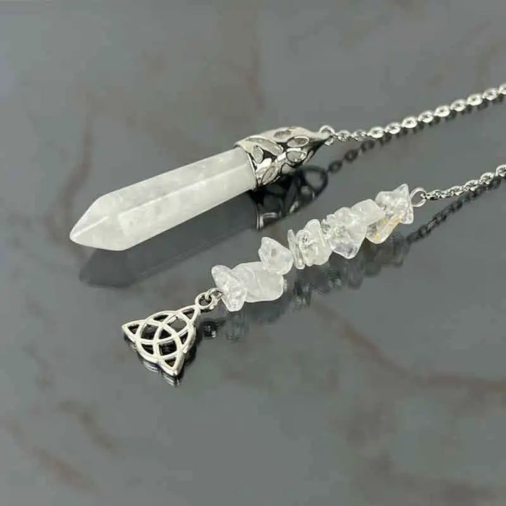 Trinity Clear Quartz Pendulum