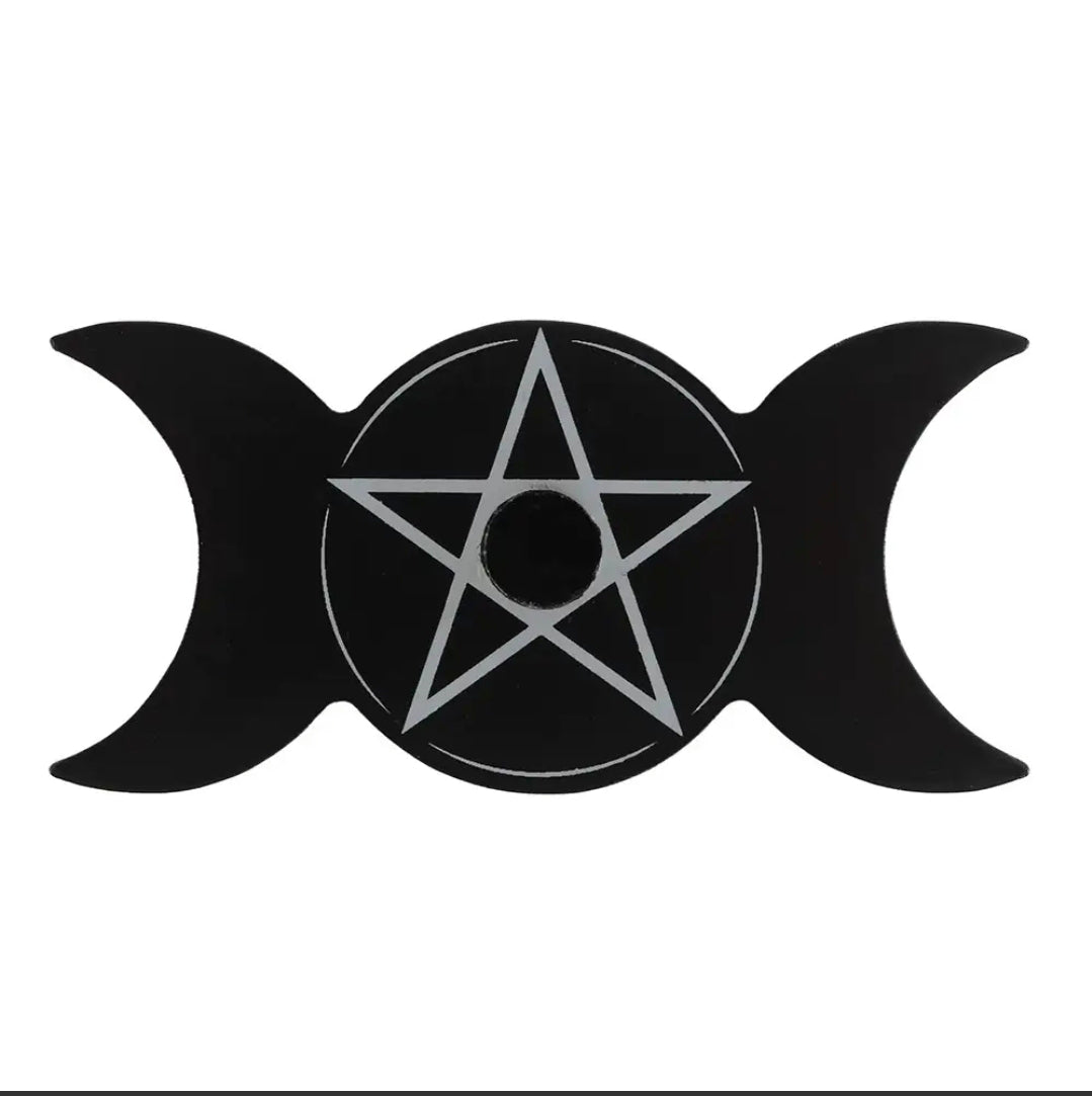 Triple Moon Candle Holder