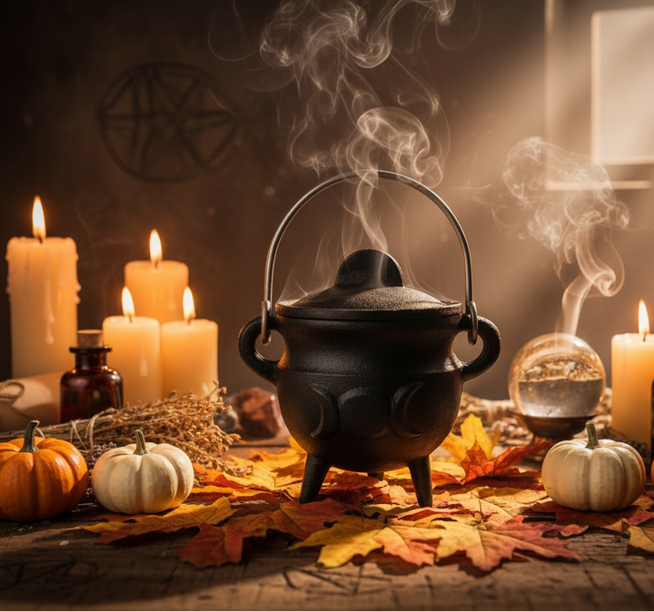 Triple Moon Cast Iron Cauldron