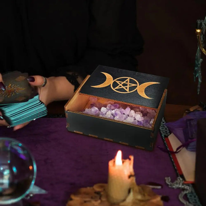 Triple Moon Pentacle Box