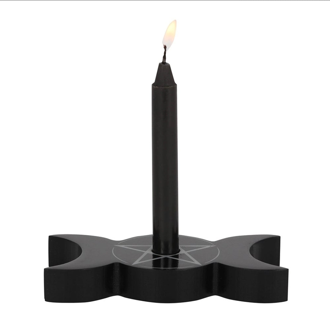 Triple Moon Ritual Candle Holder