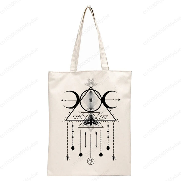 Triple Moon Triangle Tote Bag