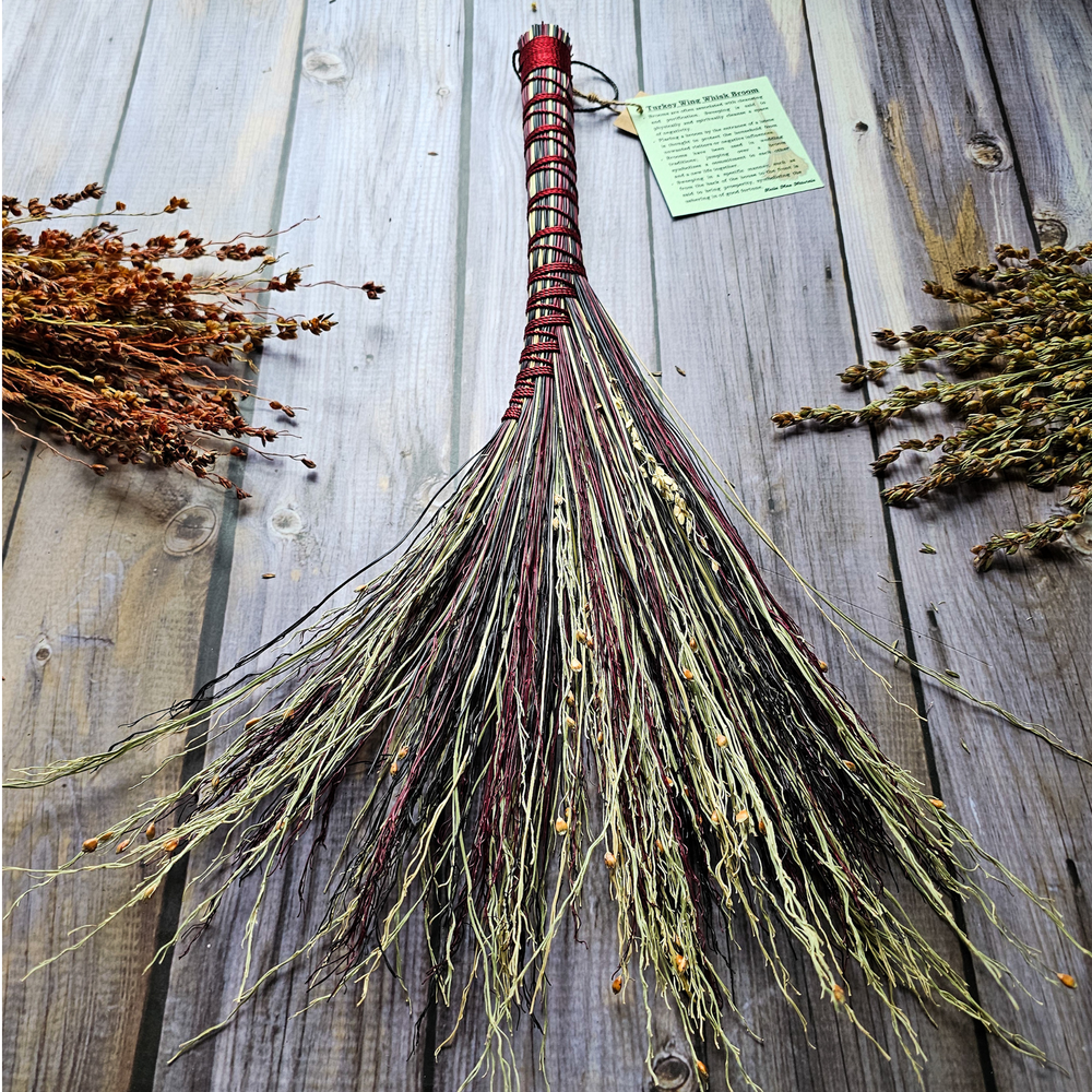 Turkey Wing Whisk Witch Broom