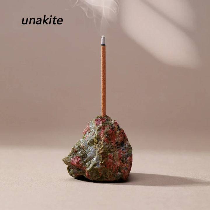Unakite Crystal Incense Holders