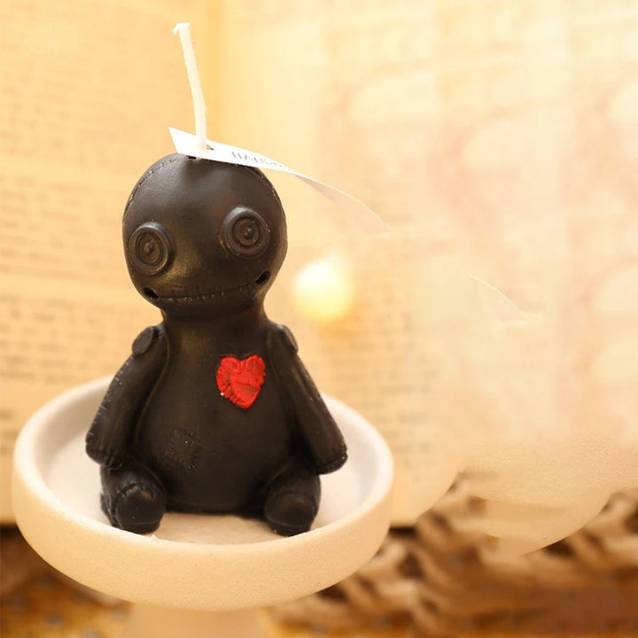 Voodoo Doll Black Candle