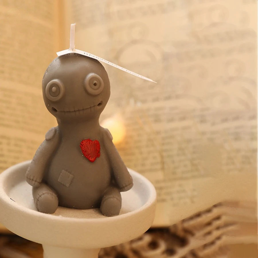 Voodoo Doll Brown Candle