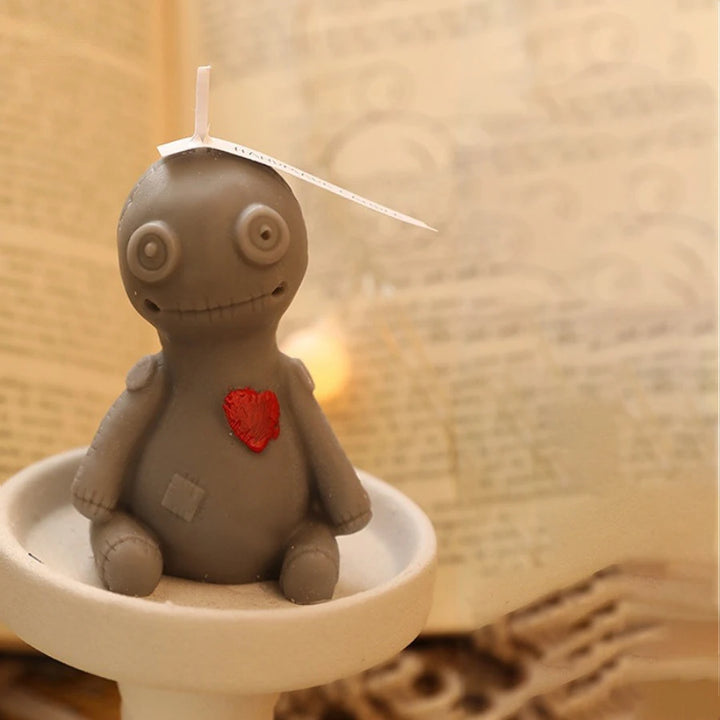 Voodoo Doll Brown Candle
