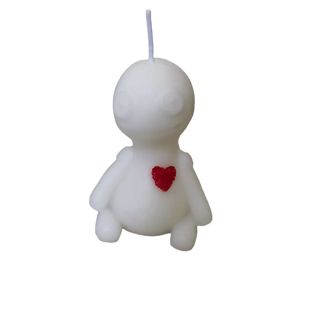 Voodoo Doll White Candle