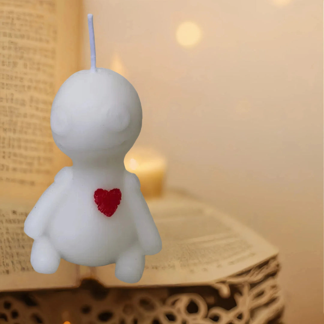 Voodoo Doll White Candle