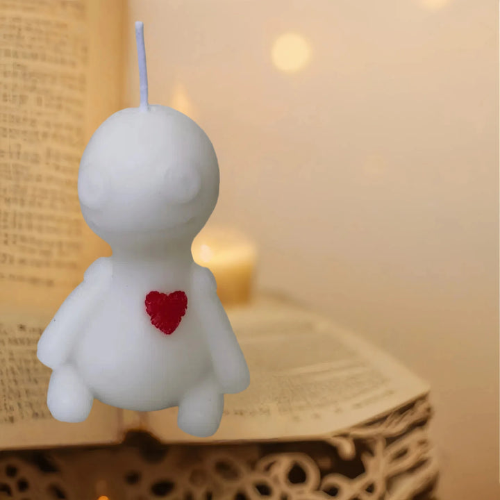 Voodoo Doll White Candle