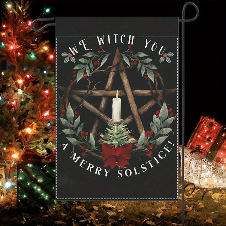 We Witch You A Merry Solstice Christmas Banner