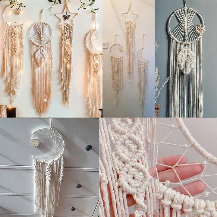Whismy Macrame Wall Hanging Decor