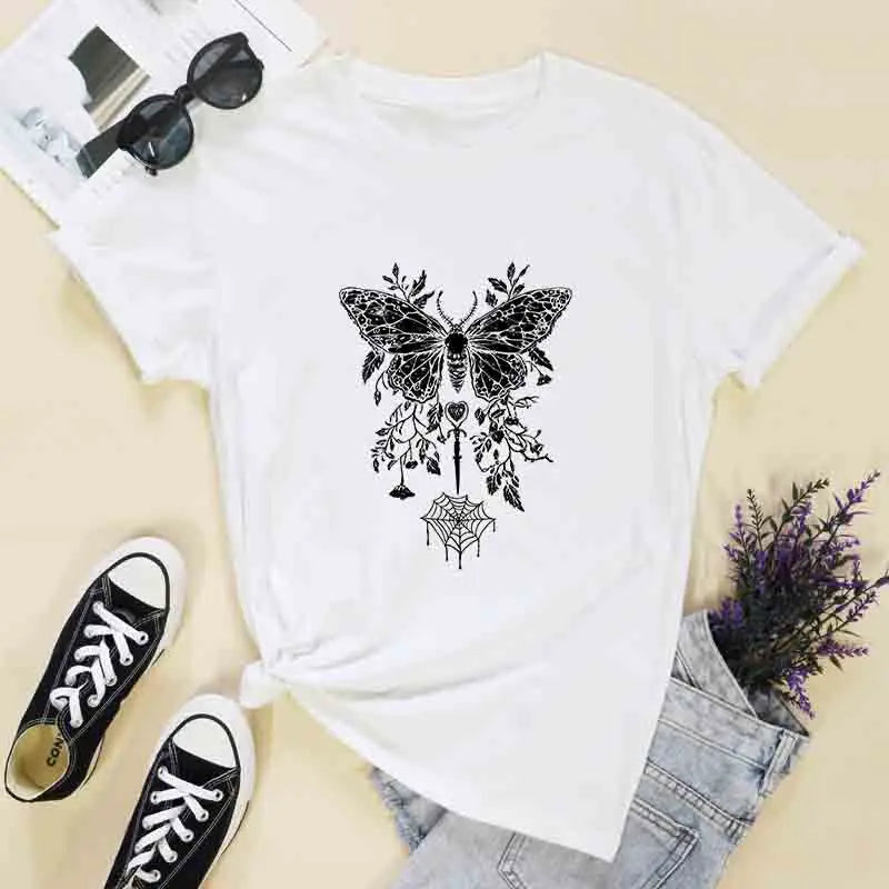 White Death Moth T-Shirt