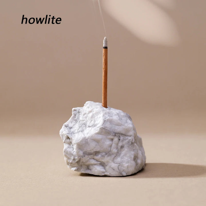 White Howlite Crystal Incense Holders