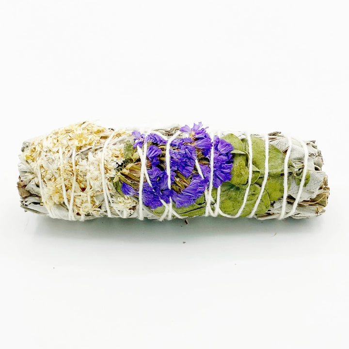 White Sage, Eucalyptus, Purple Sinuata and Lavender Smudge Bundles