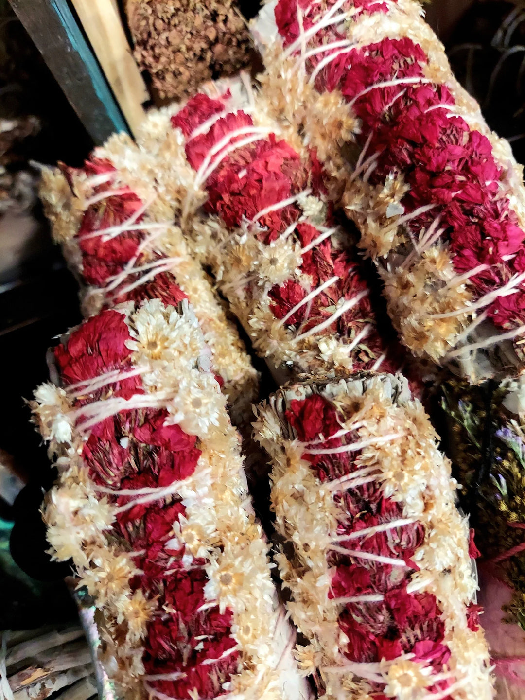 White Sage Panaceum & Red Satice Smudge Stick