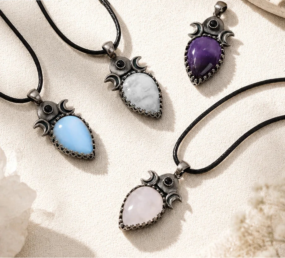 Wiccan Crystal Necklaces