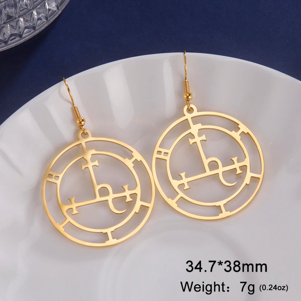 Wiccan Gold Earrings