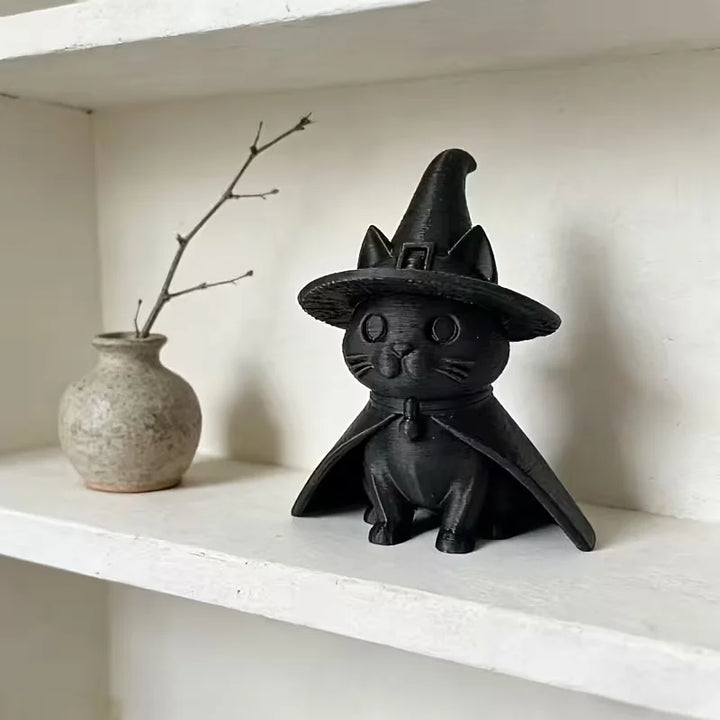 Witch Black Cat Halloween Decor