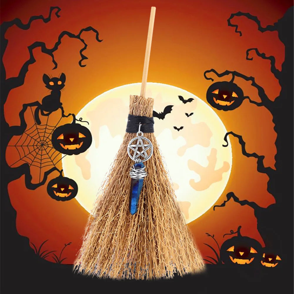 Witch Broom Halloween Decor