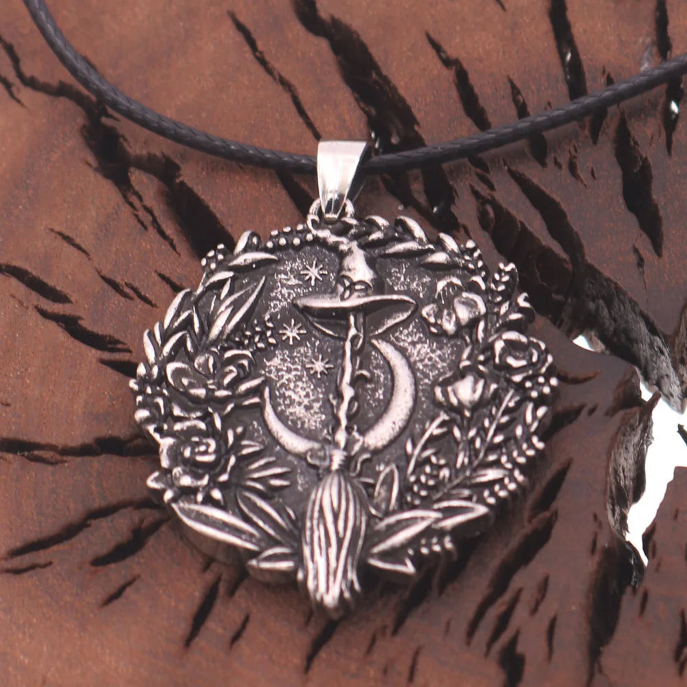 Witch Broom Necklace