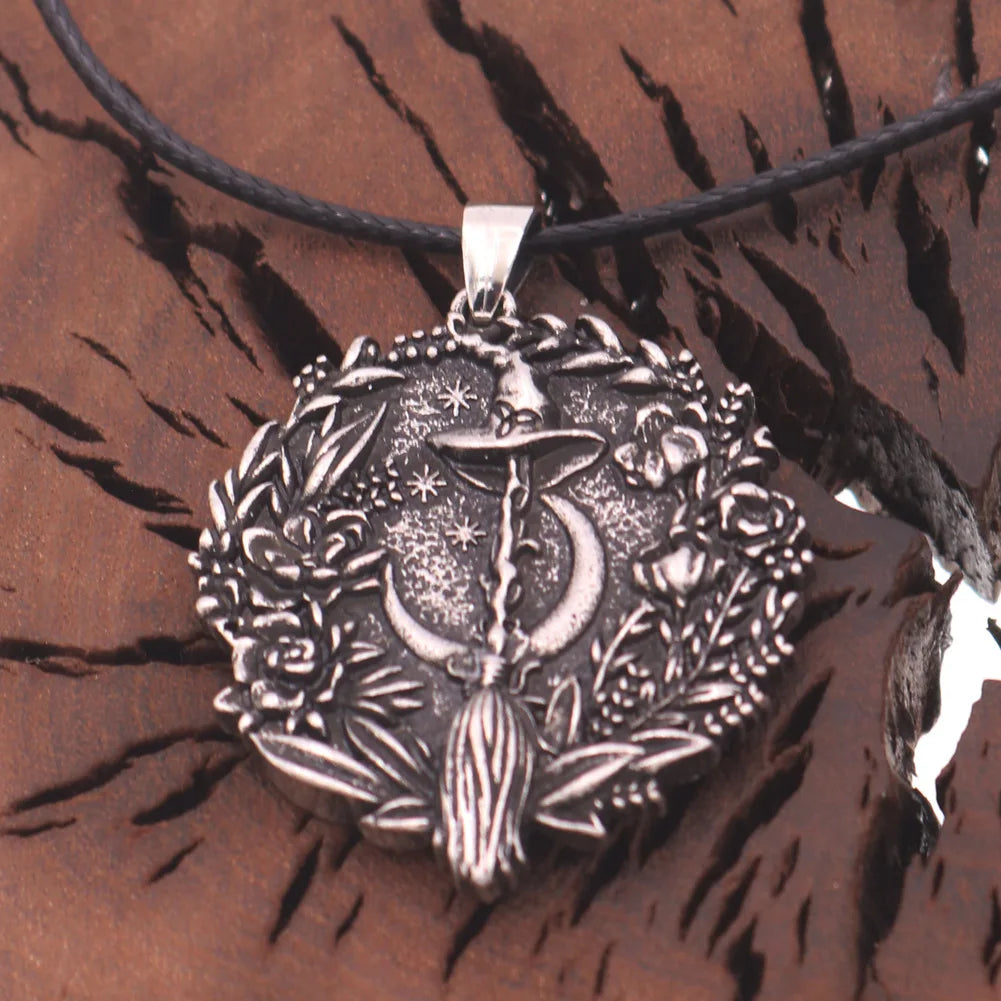 Witch Broom Necklace